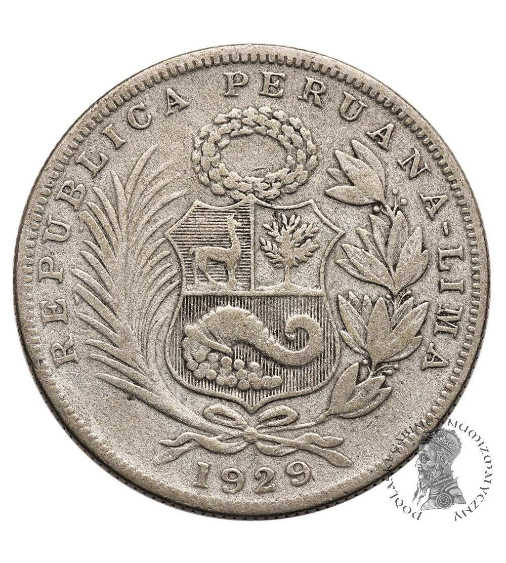 Peru. 1/2 Sol 1929, Lima