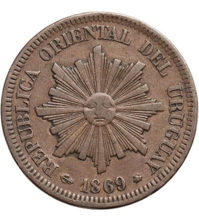 Urugwaj. 2 Centesimos 1869 A
