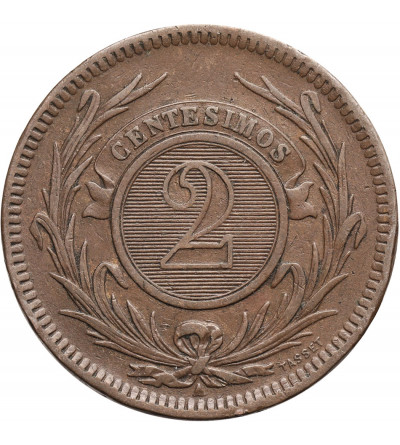 Uruguay. 2 Centesimos 1869 A