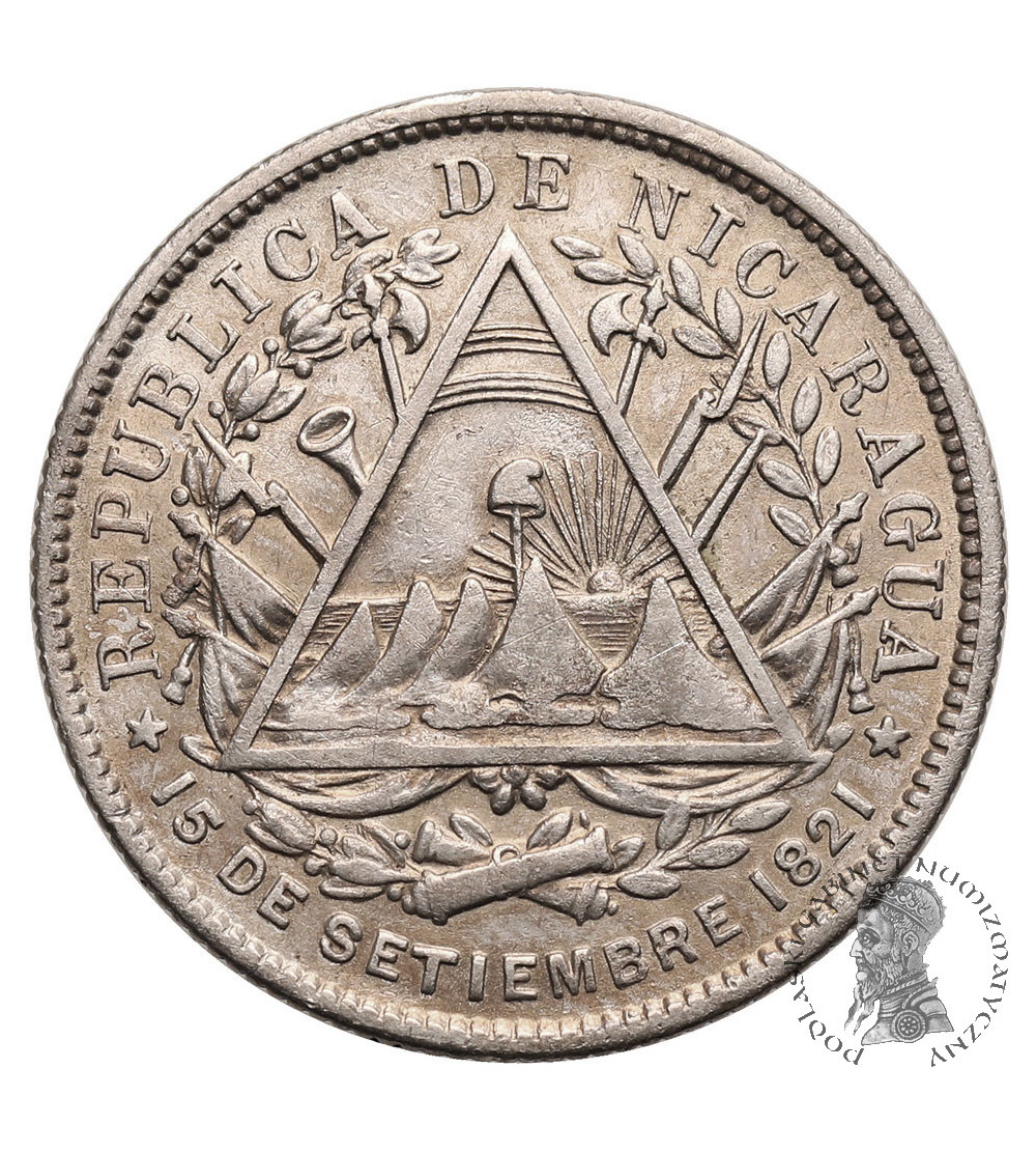 Nicaragua. 20 Centavos 1887 H