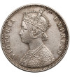 Indie Brytyjskie. 1 rupia 1885 B (wypukłe), Bombay, Wiktoria