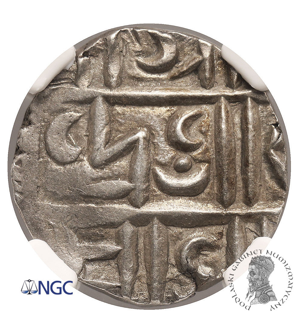 Bhutan. AR 1/2 rupii (Deb), bez daty (1790-1840 AD) - NGC AU 58