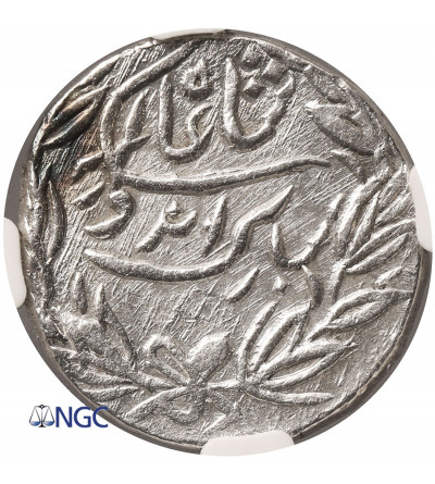 Indie - Indore, Tukoji Rao III. AR Rupia, VS 1948 / 1891 AD, w imieniu Shah Alam II - NGC UNC Details