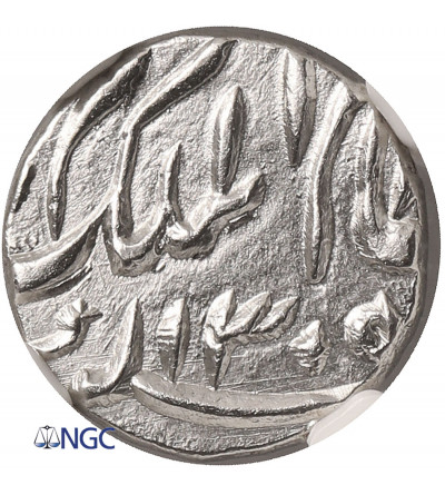 India - Hyderabad, Mir Mahbub Ali Khan II. AR 1/8 Rupee, AH 1305 / 22 / 1888 AD - NGC UNC Details