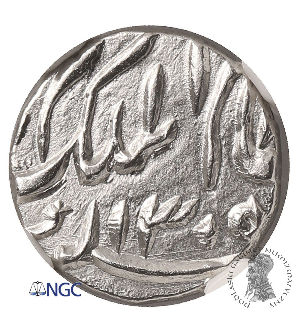 Indie - Hyderabad, Mir Mahbub Ali Khan II. AR 1/8 Rupii, AH 1305 / 22  / 1888 AD - NGC UNC Details