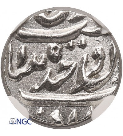 Indie - Hyderabad, Mir Mahbub Ali Khan II. AR 1/8 Rupii, AH 1305 / 22  / 1888 AD - NGC UNC Details