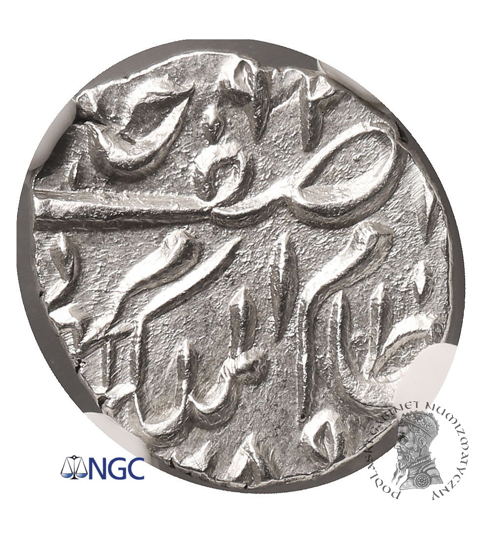 Indie - Hyderabad, Mir Mahbub Ali Khan II. AR 1/4 Rupii, AH 1289 / 1872 AD - NGC UNC Details