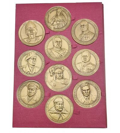 Poland. A set of 10 bronze medals commemorating outstanding Polish commanders and their victorious battles.