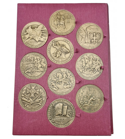 Poland. A set of 10 bronze medals commemorating outstanding Polish commanders and their victorious battles