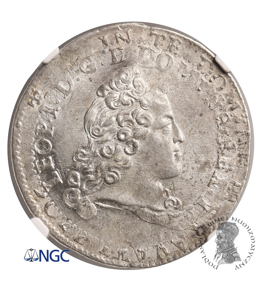 Francja, Lotaryngia. Teston 1716, Leopold I 1690-1729 - NGC MS 61