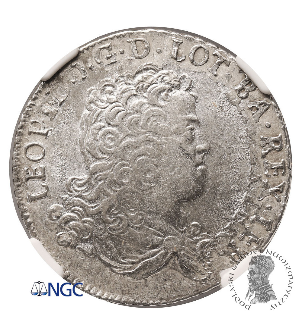 Francja, Lotaryngia. Teston 1712, Leopold I 1690-1729 - NGC MS 61