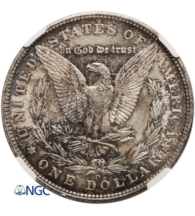 USA. Morgan Dolar 1904 O, Nowy Orlean - NGC MS 63, piękna patyna!!!