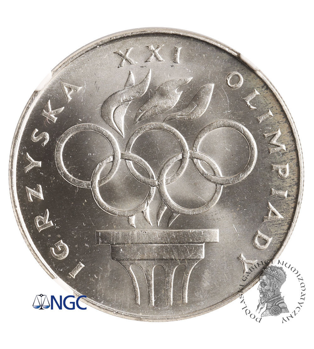 Poland. 200 Zlotych 1976, XXI Olimpics, Montreal 1976 - NGC MS 64