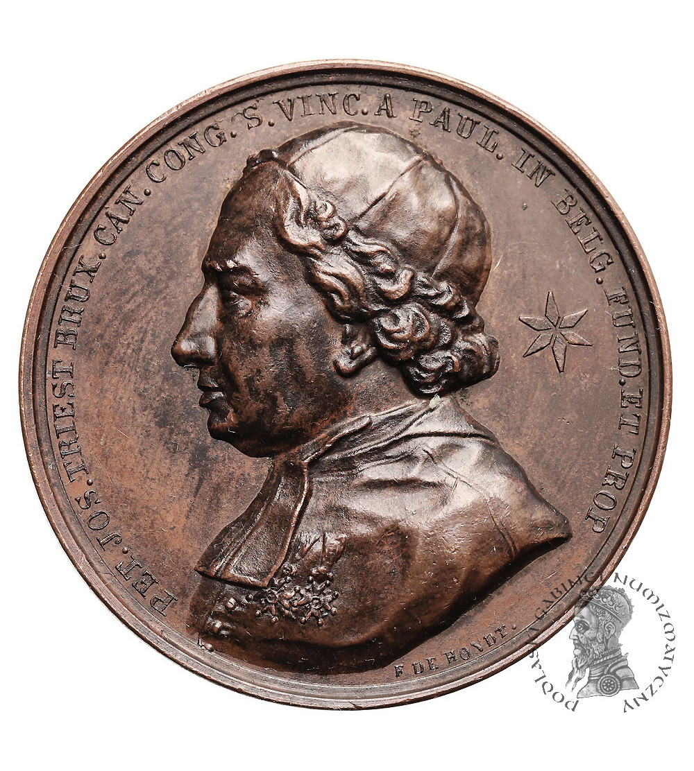 Belgia, Królestwo. Leopold I 1830-1865. Medal pośmiertny Petera Josepha Triesta ,1836