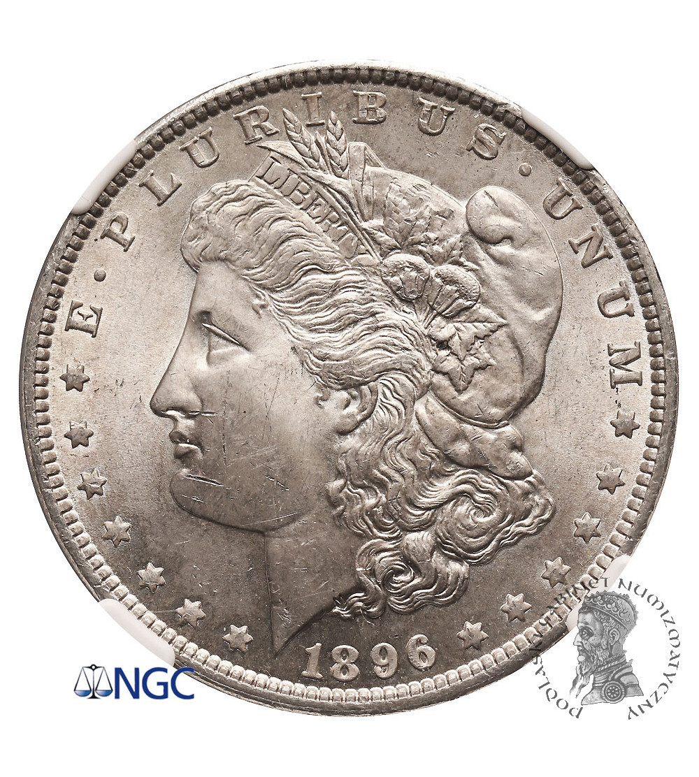 USA. Morgan Dolar 1896, Philadelphia - NGC MS 64
