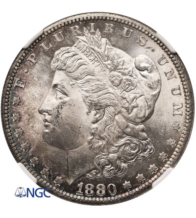 USA. Morgan Dolar 1880 S, San Francisco - NGC MS 64