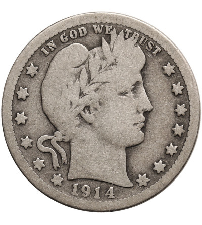 USA. 25 centów (Barber Quarter) 1914, Filadelfia