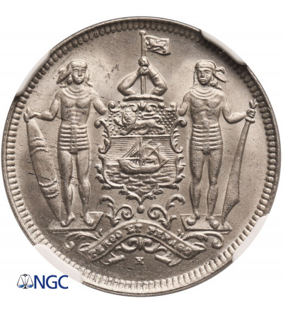British North Borneo. 2 1/2 Cent 1903 H - NGC MS 64