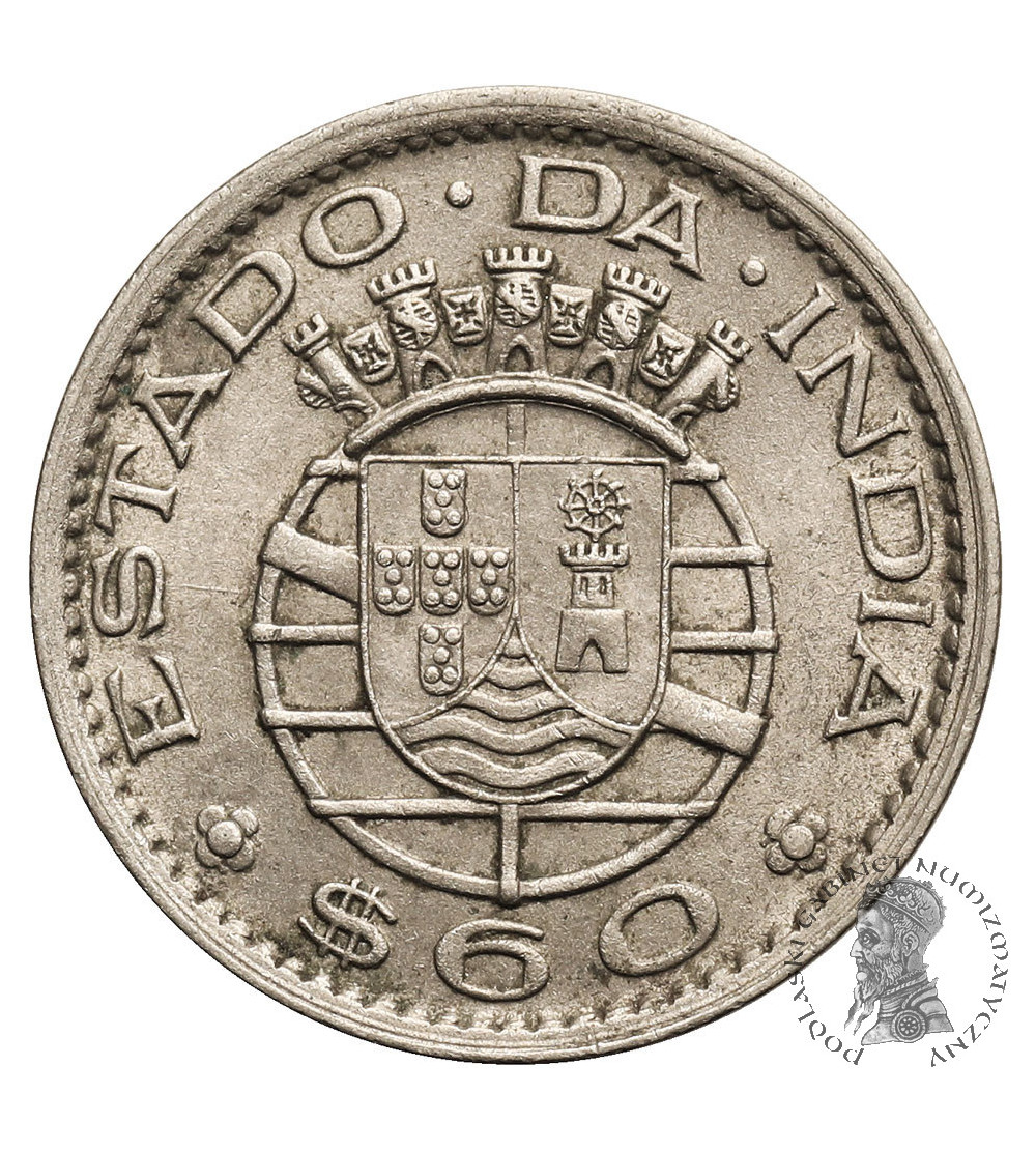 India Portuguese. 60 Centavos 1959