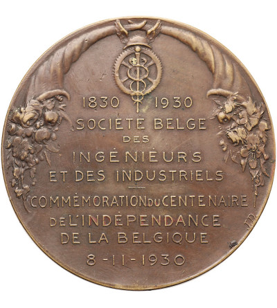 Belgia. Medal nagrodowy L'EFFORT Belgijskiego Stowarzyszenia Inżynierów i Przemysłowców, 1930
