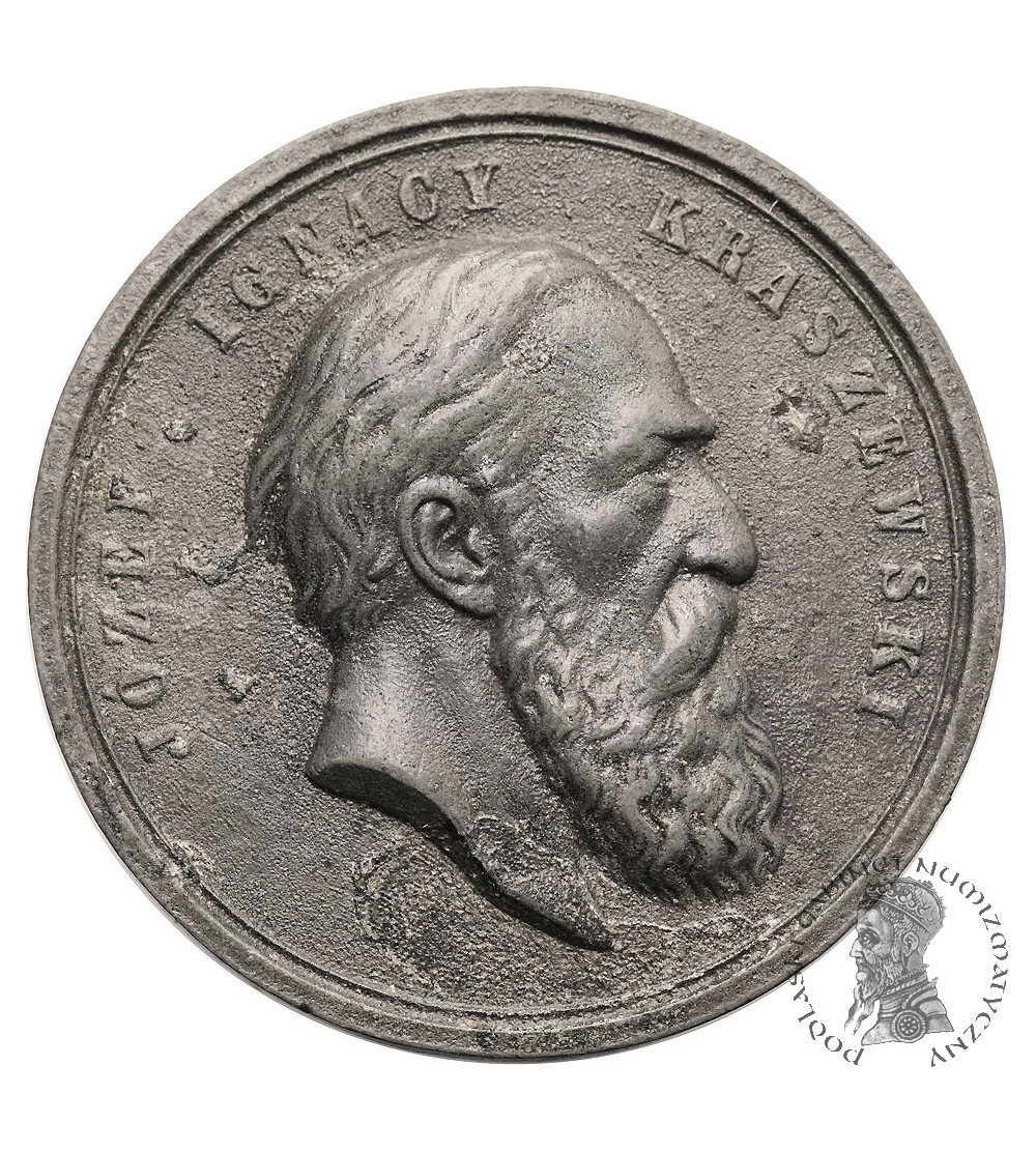 Polska, Józef Ignacy Kraszewski. Medal pamiątkowy, 1879