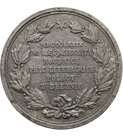 Polska, Józef Ignacy Kraszewski. Medal pamiątkowy, 1879