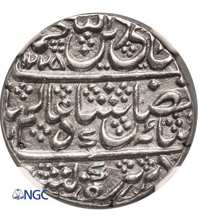 Indie - Mysore (British Protectorate). AR Rupee AH 1225 / RY 74 (1810 AD), i.n.o. Shah Alam II - NGC AU 58