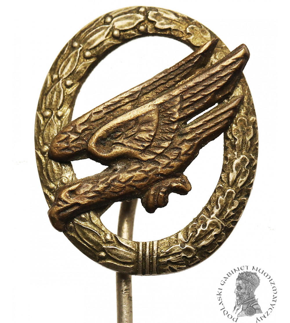 Niemcy, RFN. Bundeswehra. Miniatura Odznaki Spadochroniarza, ok 1955-1960