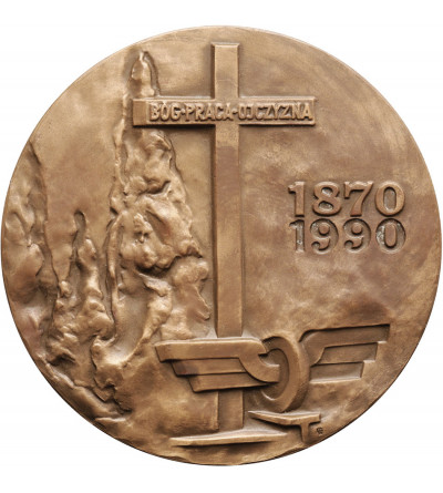 Poland, Łapy (Podlasie). Commemorative medal for 120 years of ZNTK in Łapy, 1990
