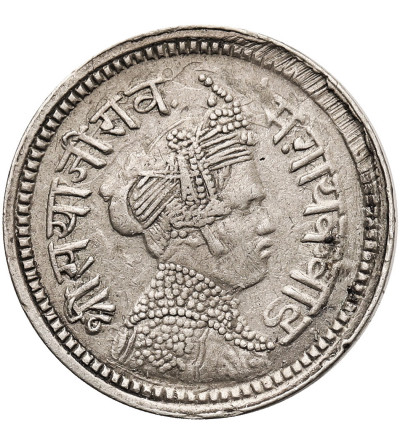 India - Baroda. 2 Annas, VS 1949 / 1892 AD, Sayaaji Rao III 1875-1938 AD