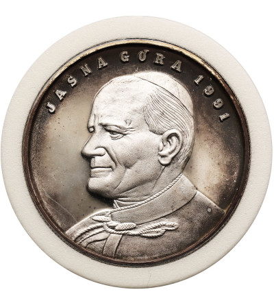 Polska, Srebrny medal Jan Paweł II, Jasna Góra, 1991 - Proof