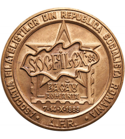 Rumunia, Republika Socjalistyczna. Medal z Międzynarodowej Wystawy Filatelistycznej, 1989