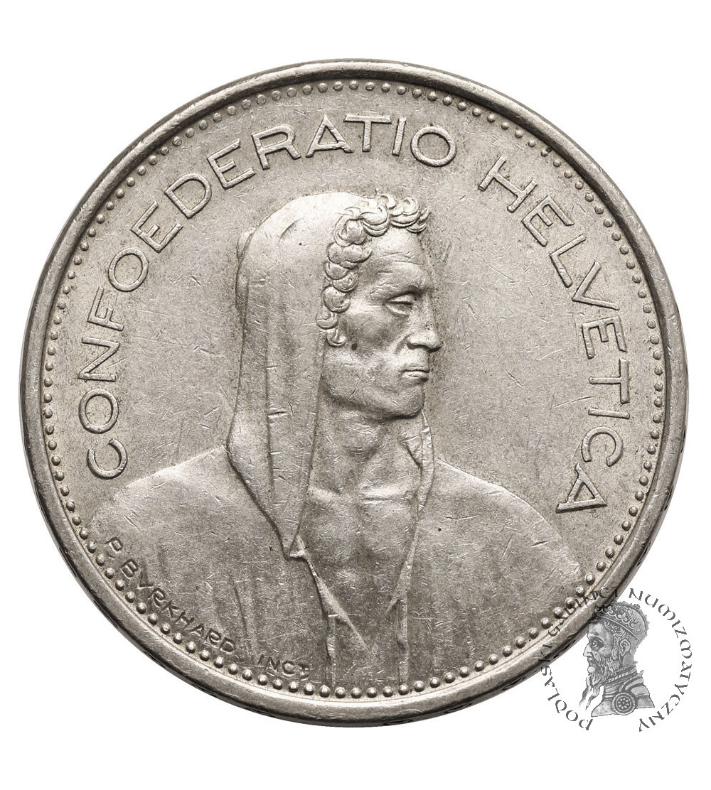Szwajcaria. 5 franków 1966 B