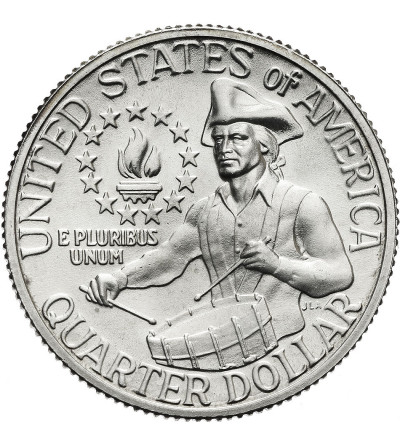 USA. 25 Cents 1976 S, colonial drummer - Silver