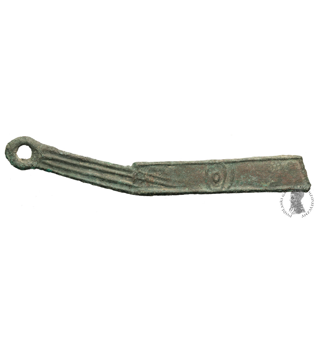 China, Warring States. Yan AE Ming Knife (knife coin), 401-220 BC.