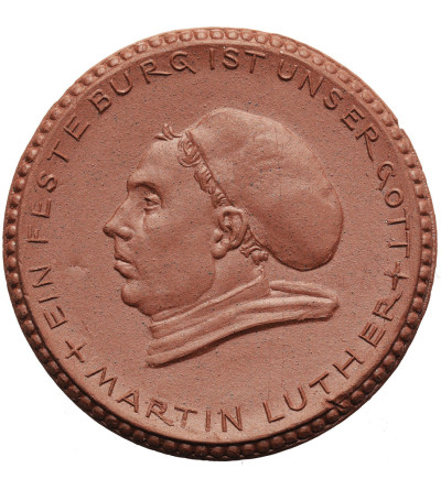 Poland, Silesia. Wroclaw (Breslau). Porcelain Medal Martin Luther, 1923