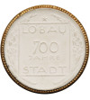 Niemcy. Medal porcelanowy 1921 z okazji 700-lecia miasta Löbau