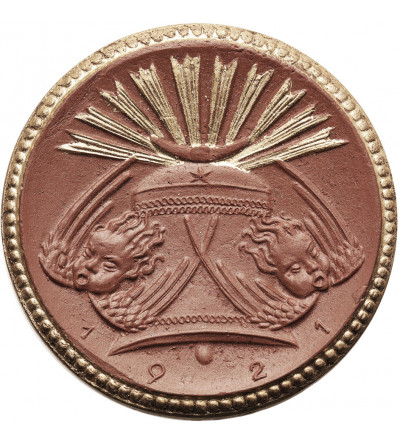 Niemcy, Meissen (Miśnia). Medal porcelanowy "Tönendes Erz, Liebe beschert's", 10 Mark 1921