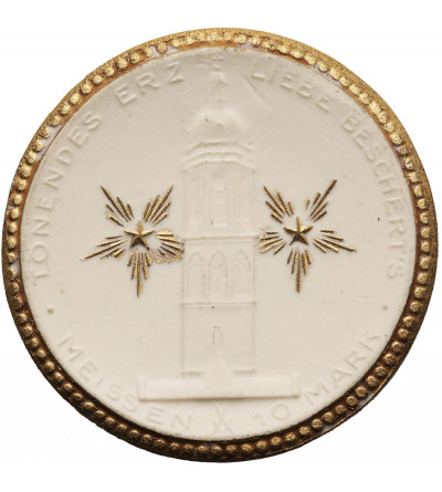 Niemcy, Meissen (Miśnia). Medal porcelanowy "Tönendes Erz , Liebe beschert's", 10 Mark 1921