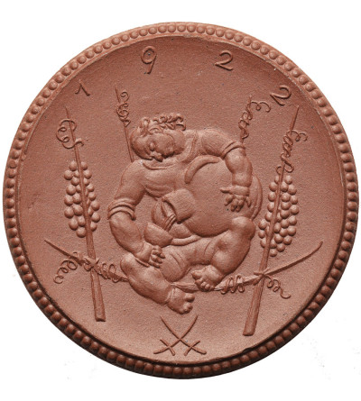 Niemcy, Heidelberg. Porcelanowy medal z okazji Festiwalu Wina, 1922