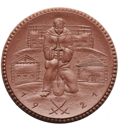 Niemcy, Wschodnia Saksonia. Porcelanowa moneta darowizny za 20 marek, 1921