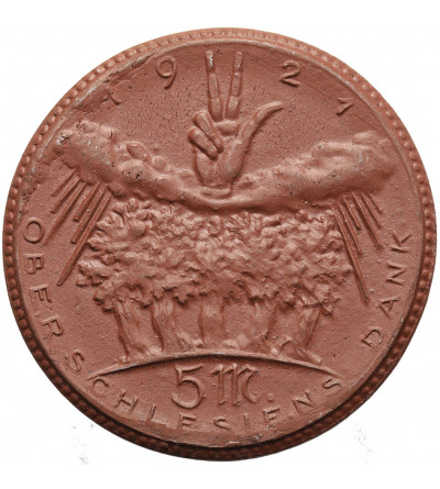 Polska, Górny Śląsk - Oberschlesien . Notgeld 5 marek 1921