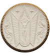 Germany, Lichte. Porcelain medal on the occasion of the 100th anniversary of the Heubach Porcelain Factory, 1922