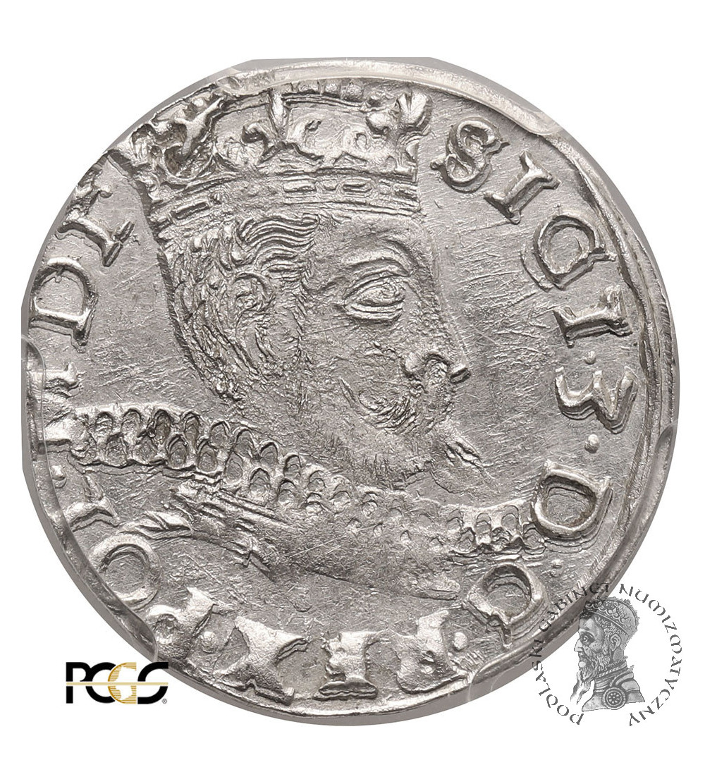 Polska. Zygmunt III Waza 1587-1632. Trojak (3 grosze) 1597 IF, Wschowa - PCGS UNC Details