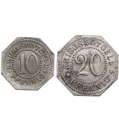 Germany, Schwarzburg-Sondershausen. Notgeld 10 and 20 Pfennig 1918 - 2 pieces