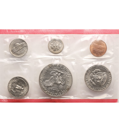 USA. Zestaw menniczy monet 1974 D, Denver - 6 sztuk