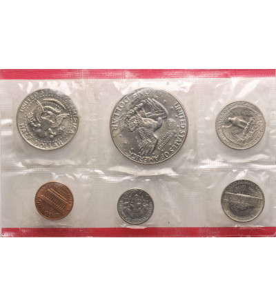 USA. Zestaw menniczy monet 1977 D, Denver - 6 sztuk