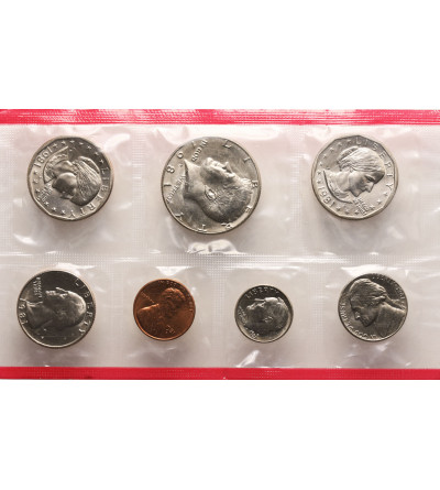 USA. Zestaw menniczy monet 1981 D, Denver - 6 sztuk