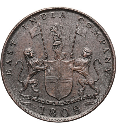 Indie Brytyjskie (East India Company). 10 Cash 1808, Madras Presidence