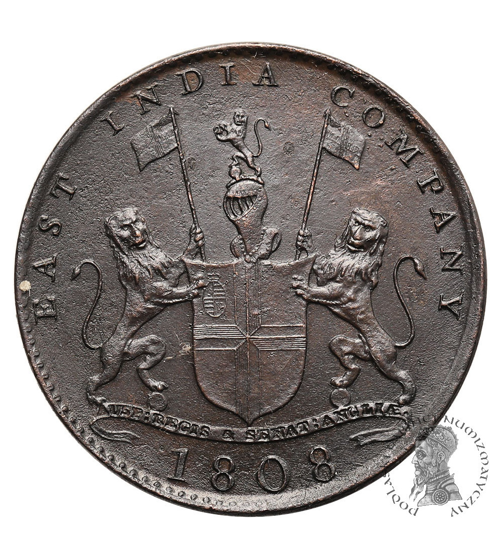 India British, (East India Company). 10 Cash 1808, Madras Presidency